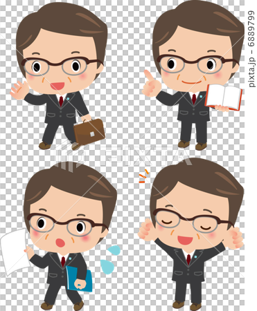 シニアビジネスマンの一日 6889799