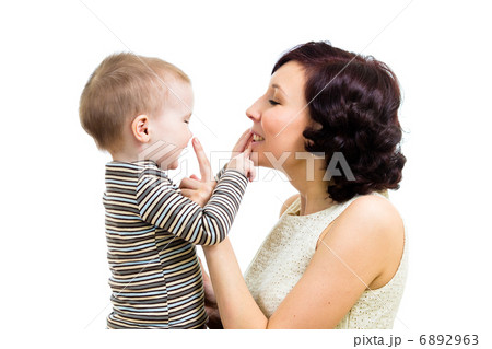 joyful mother playing with her kid boy 6892963