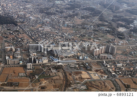 流山おおたかの森駅周辺を空撮 流山おおたかの森駅周辺を空撮 6893121