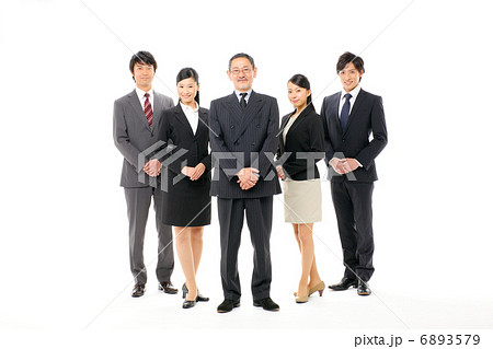 ビジネス・5人（男性・社長全身） 6893579