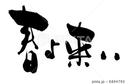 筆文字 Calligraphy 春よ来い Nのイラスト素材