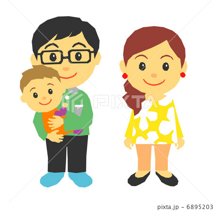 夫婦と赤ちゃん 夫婦と赤ちゃん 6895203