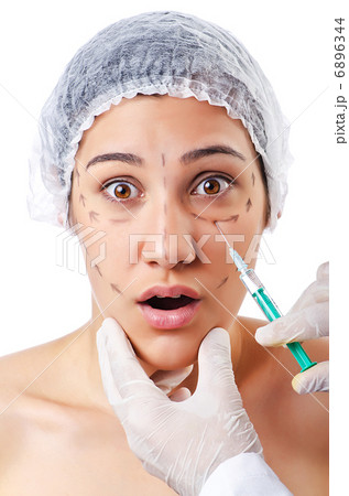 Woman under the plastic surgery Woman under the plastic surgery 6896344