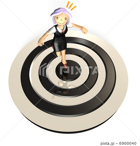 的中を描いた3Dレンダリング画像 的中を描いた3Dレンダリング画像 6900040