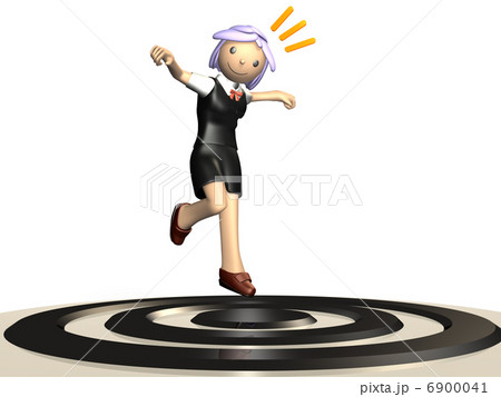 的中を描いた3Dレンダリング画像 的中を描いた3Dレンダリング画像 6900041