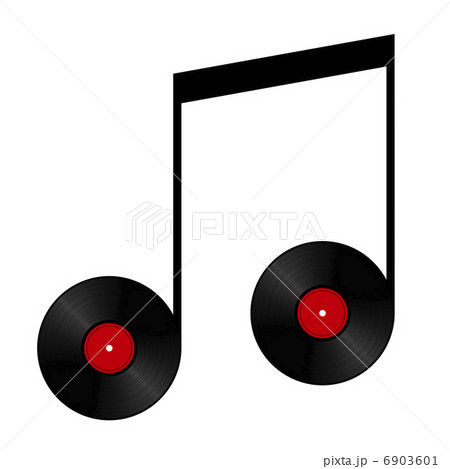 音符と合体したレコード 6903601