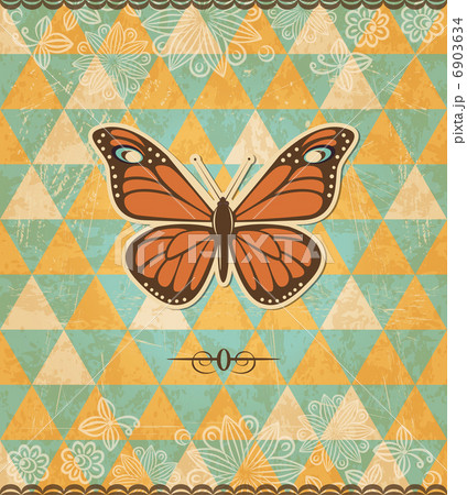 Butterfly vintage mosaic pattern Butterfly vintage mosaic pattern 6903634