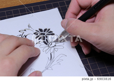 花の切り絵 花の切り絵 6903816