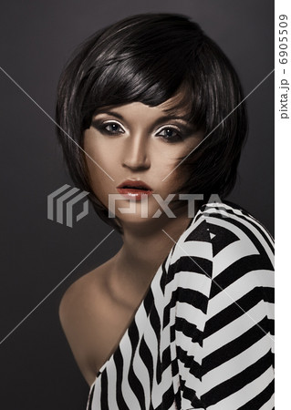 Beautiful Brunette Girl.Healthy Hair.Hairstyle. Beautiful Brunette Girl.Healthy Hair.Hairstyle. 6905509