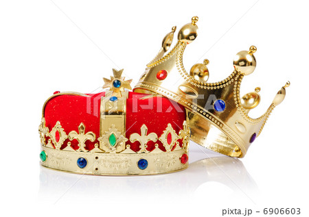 King crown isolated on white King crown isolated on white 6906603