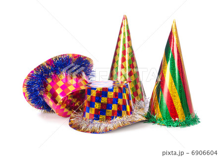 Party hats isolated on the white 6906604