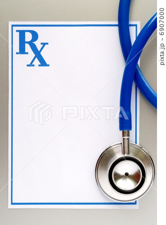 stethoscope and a prescription form, and space for your message stethoscope and a prescription form, and space for your message 6907000