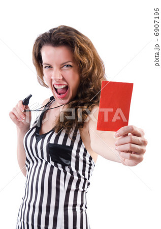 Woman judge isolated on the white 6907196