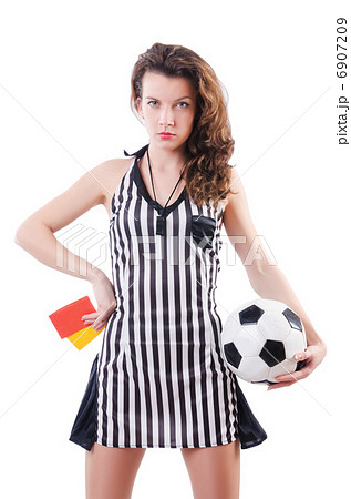 Woman judge isolated on the white Woman judge isolated on the white 6907209