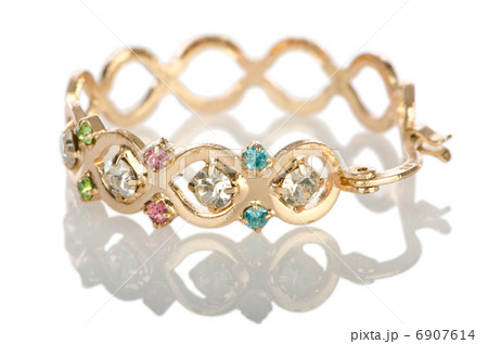 Jewellery ring isolated on white 6907614