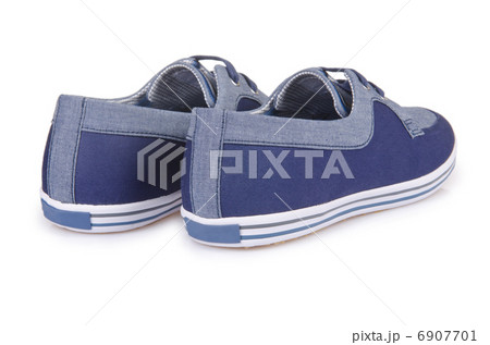 Sporty shoes in sport shoes concept on white 6907701