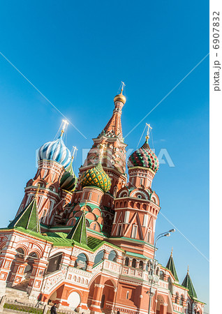 Famous st Vasily Blessed cathedral in Moscow Famous st Vasily Blessed cathedral in Moscow 6907832