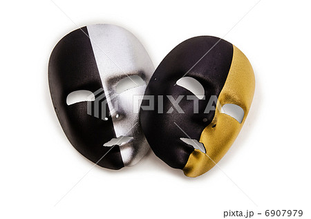 Shiny masks isolated on white background 6907979