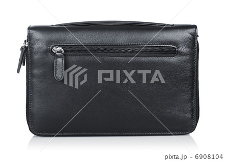 Leather wallet isolated on the white Leather wallet isolated on the white 6908104