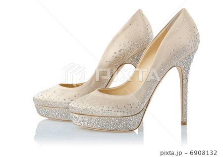 Nice woman shoes isolated on white 6908132