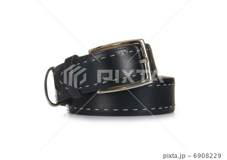 Male elegant belt isolated on the white Male elegant belt isolated on the white 6908229