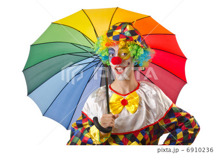 Funny clown on the white 6910236