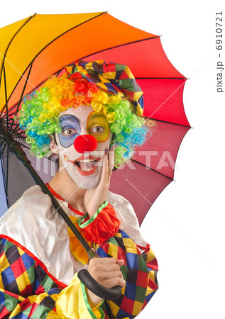 Funny clown on the white 6910721