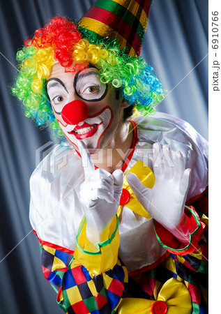 Funny clown in studio shooting 6910766