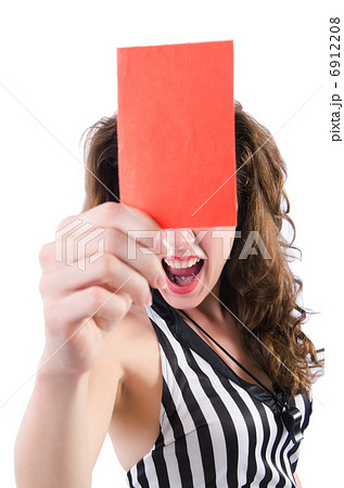 Woman judge isolated on the white 6912208