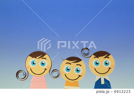 ペーパークラフト家族 6913223