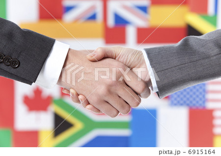 握手をしている2人の手 握手をしている2人の手 6915164