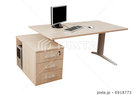 desk and a modern computer desk and a modern computer 6918773