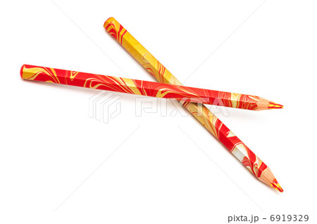 two colored pencil two colored pencil 6919329
