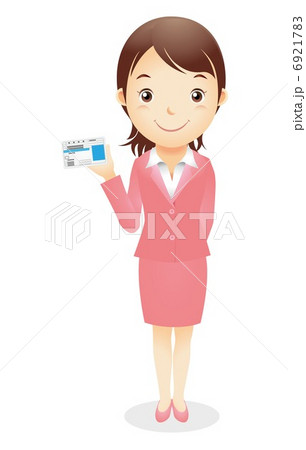 ビジネス女性イラスト 6921783