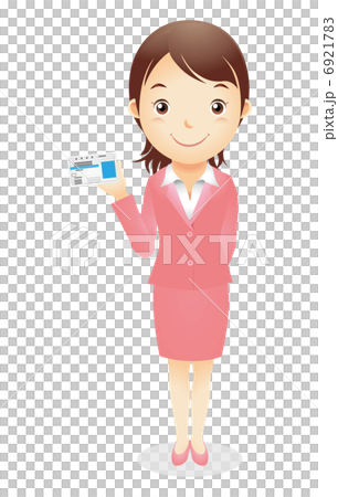ビジネス女性イラスト 6921783