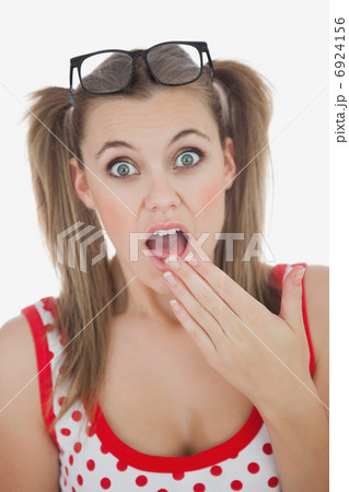Amazed young woman Amazed young woman 6924156
