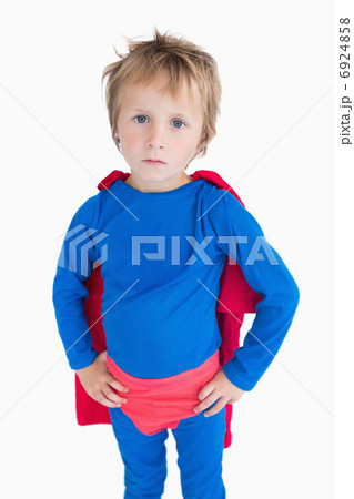 Portrait of boy dressed as superhero 6924858