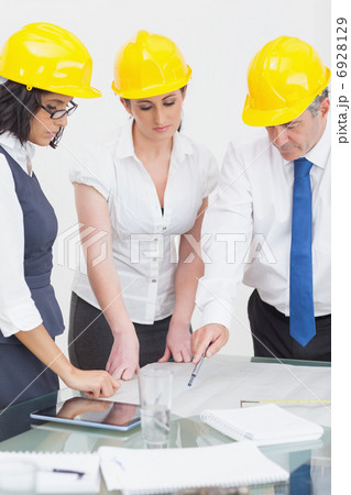 Architects looking at plan Architects looking at plan 6928129