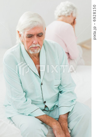 Elderly couple not speaking Elderly couple not speaking 6928150