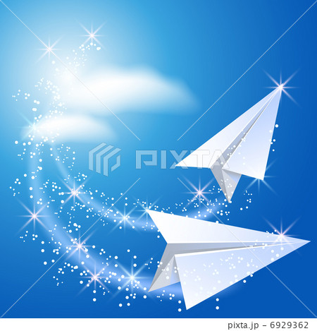 Two paper airplane 6929362