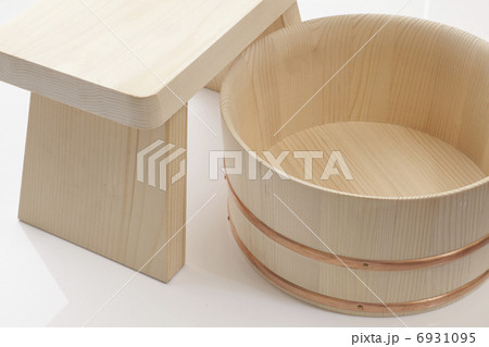 天然木の湯殿いすと湯桶 天然木の湯殿いすと湯桶 6931095