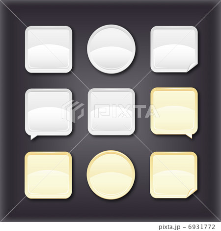 Vector metallic buttons 6931772