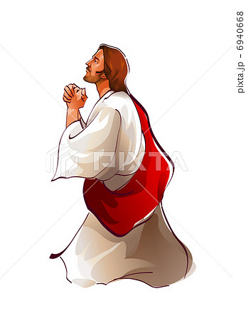 Side view of Jesus Christ praying Side view of Jesus Christ praying 6940668