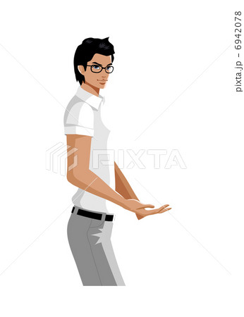 Side view of man standing Side view of man standing 6942078