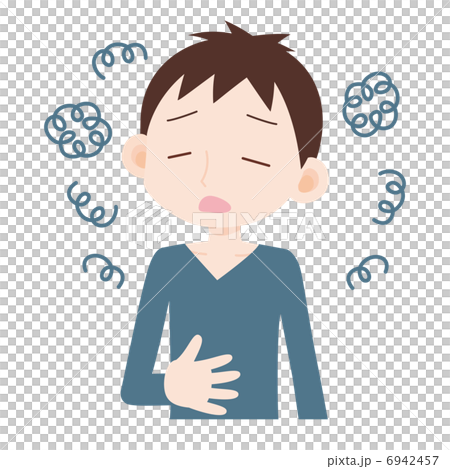 男性上半身的壓力 6942457