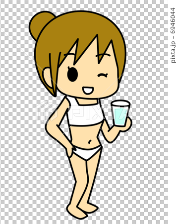 一個女人帶著一杯 一個女人帶著一杯 6946044