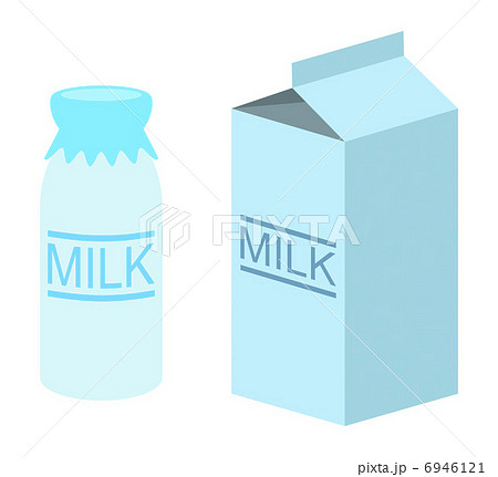 牛乳瓶と牛乳パック 6946121