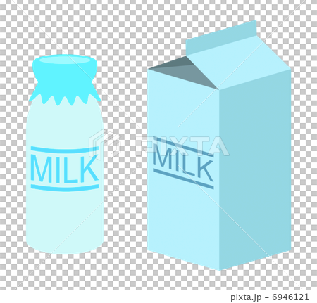 牛乳瓶と牛乳パック 6946121