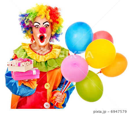 Portrait of clown. 6947579