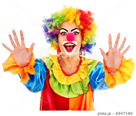 Portrait of clown. 6947580